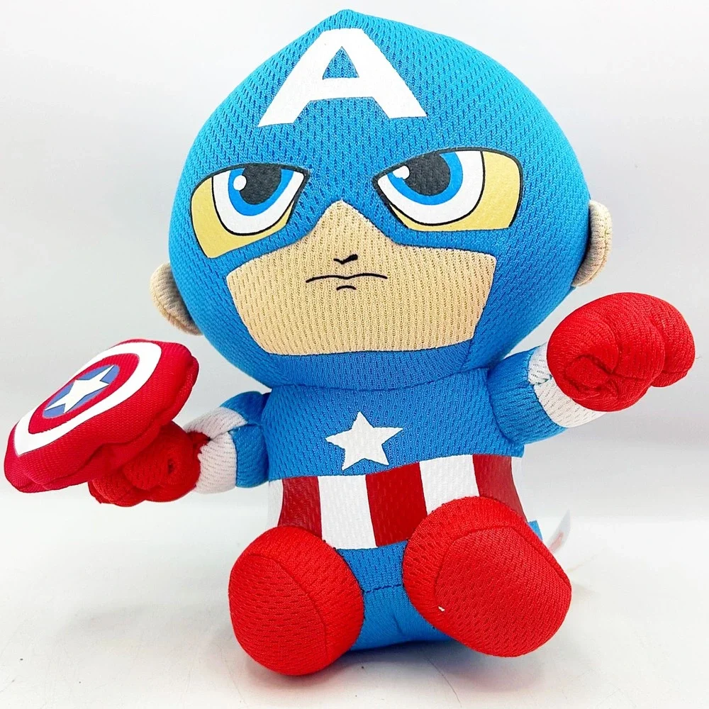 Ty Marvel Beanie Babies Captain America Plush Shield 6